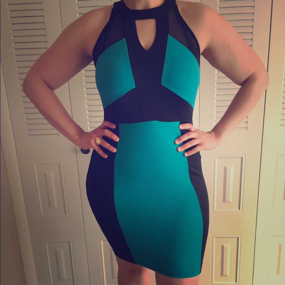 Forever 21 Halter Mesh Dress 1X